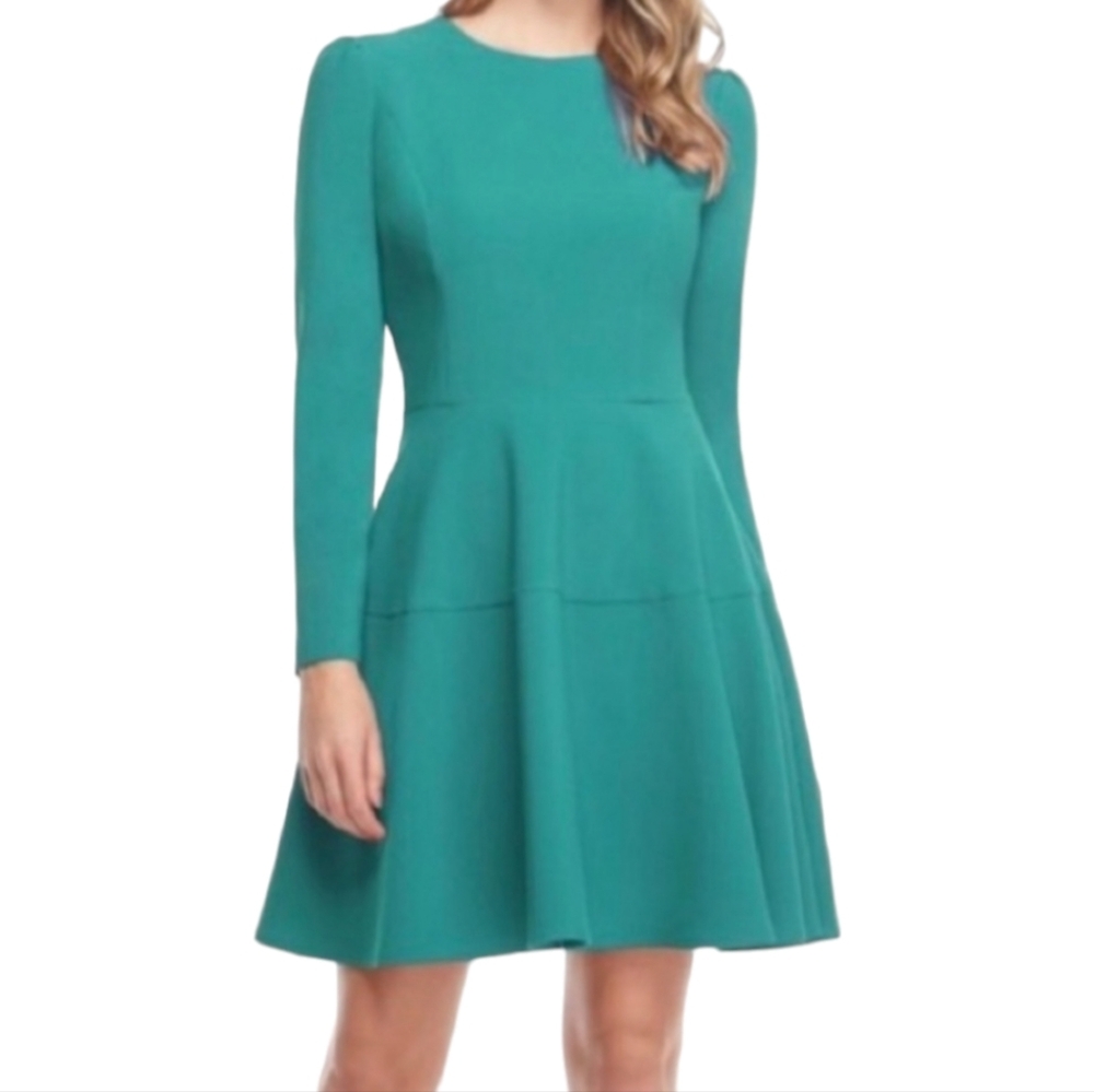 Gal Meets Glam Teal Long Sleeve Dress